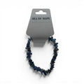CCBeadsandBeyondLLC blue chip stone stretch bracelet, "Sea of Hope" tag.