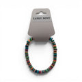 CCBeadsandBeyondLLC Candy Mint bracelet with colorful flat beads. Adjustable, handmade jewelry.