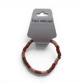 CCBeadsandBeyondLLC bracelet with flat beads in shades of peach and terracotta, inspired by fall colors.
