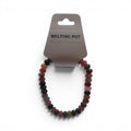 CCBeadsandBeyondLLC Melting Pot multi-colored gemstone beaded bracelet with rondelle beads.