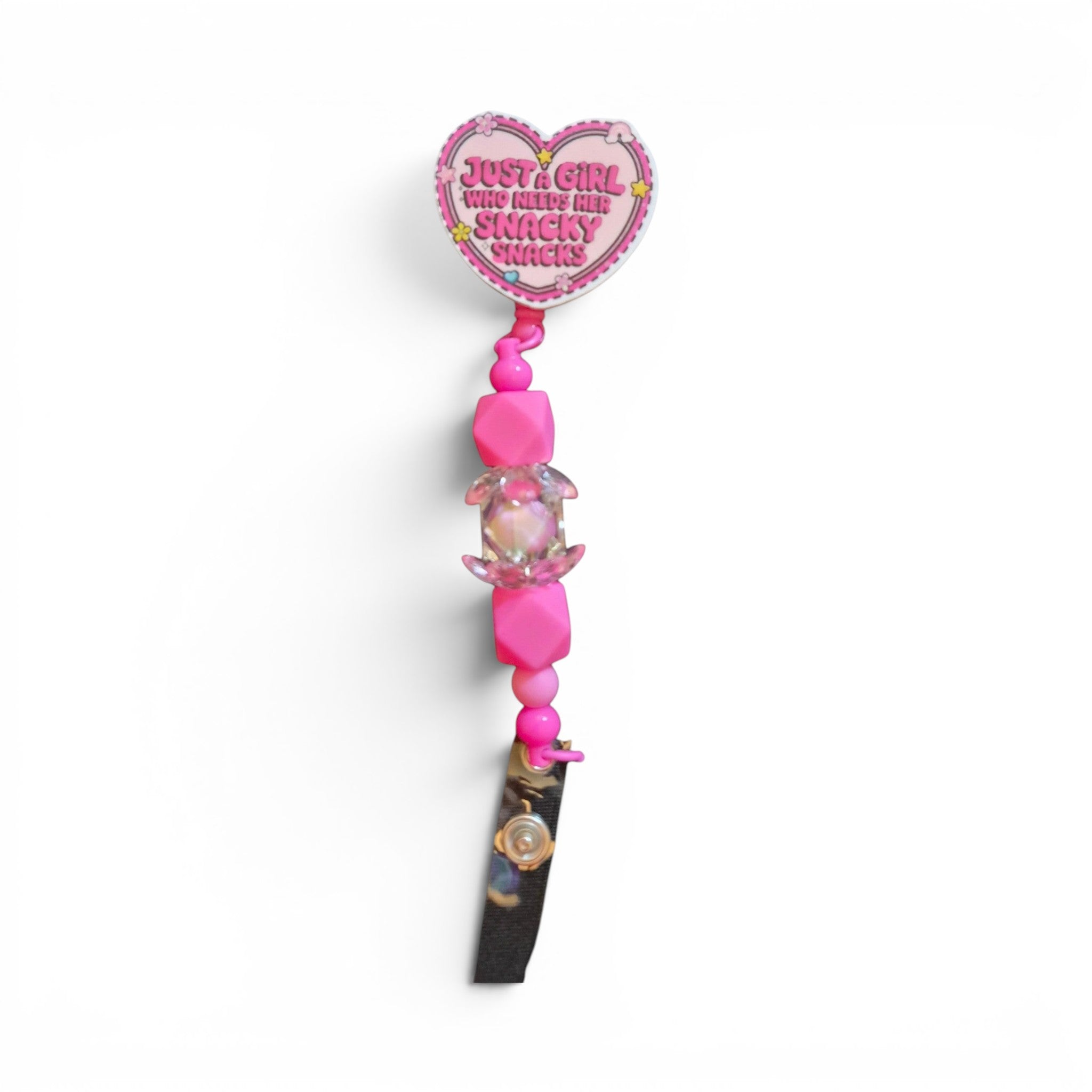 Just A Girl Keychain Badge (Luxury Spine)