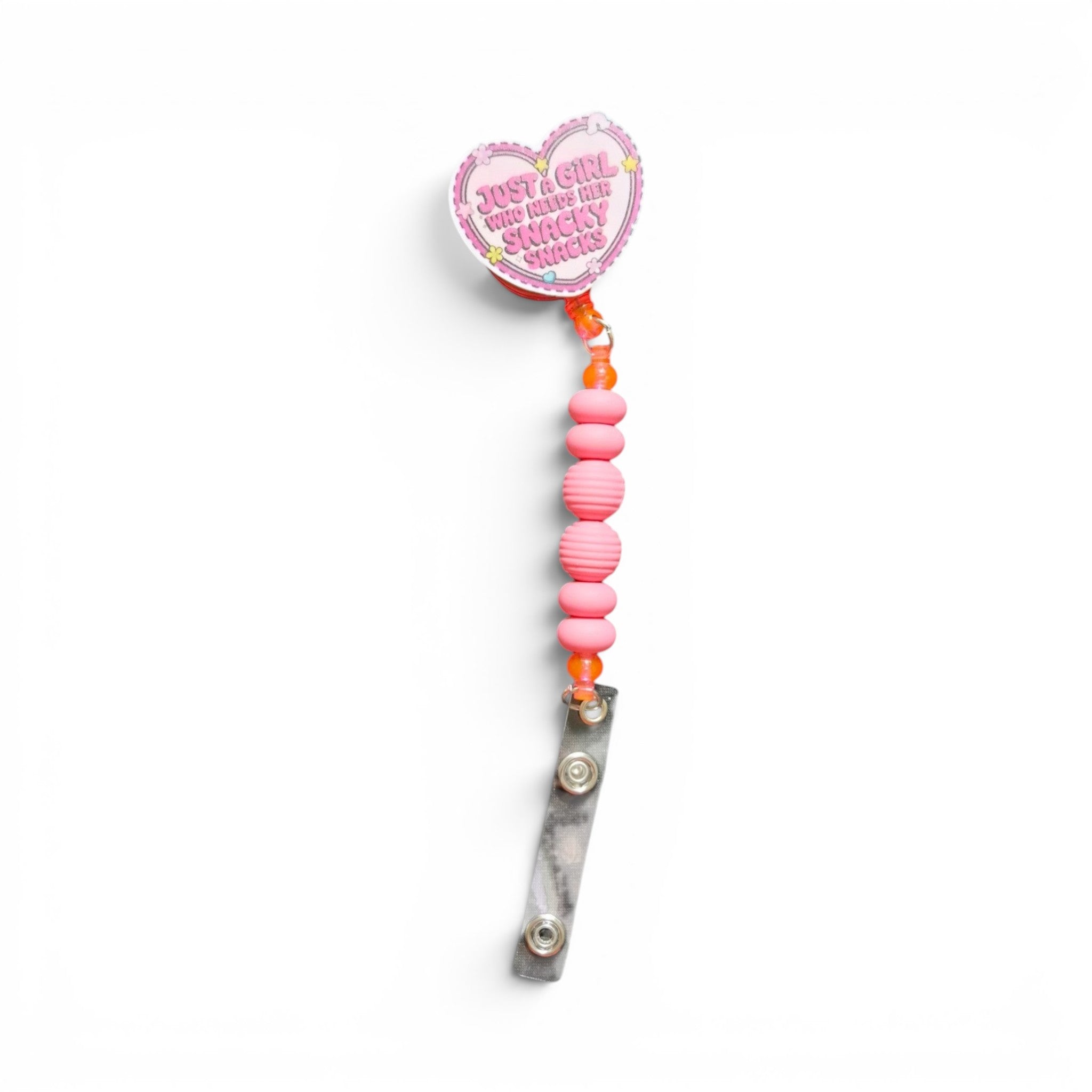 Just A Girl Keychain Badge (Bubble Spine)