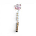 We Listen And We Don't Judge Keychain Badge (White Spine)