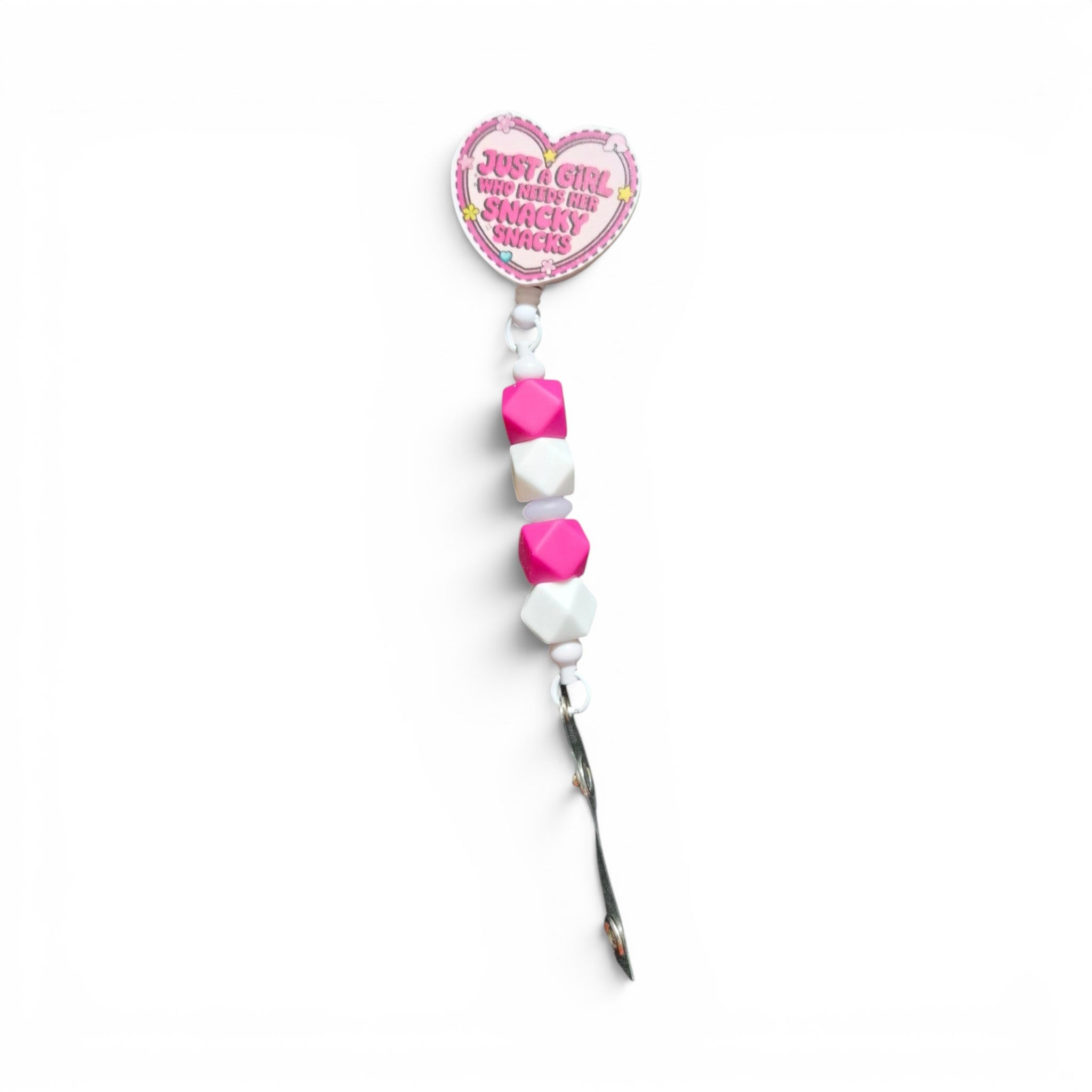 Just A Girl Keychain Badge