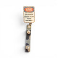 Warning Keychain Badge